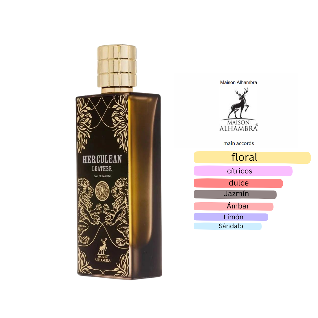 Perfume Maison Alhambra Herculean Leather para Hombre 80ml
