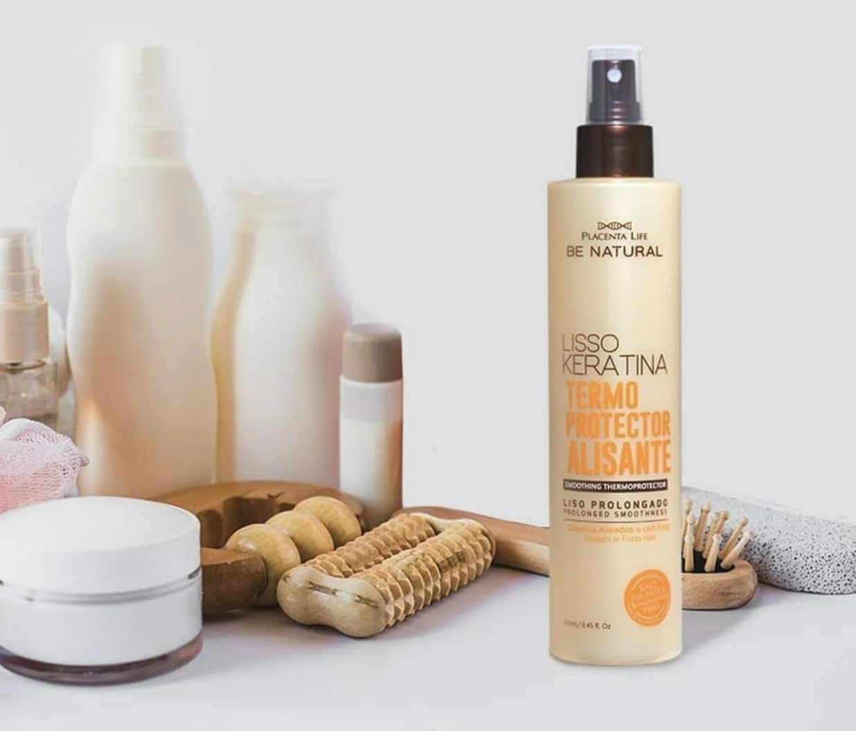 Listo Keratina. Termo protector alisante.Placenta life BE NATURAL. (250ml)