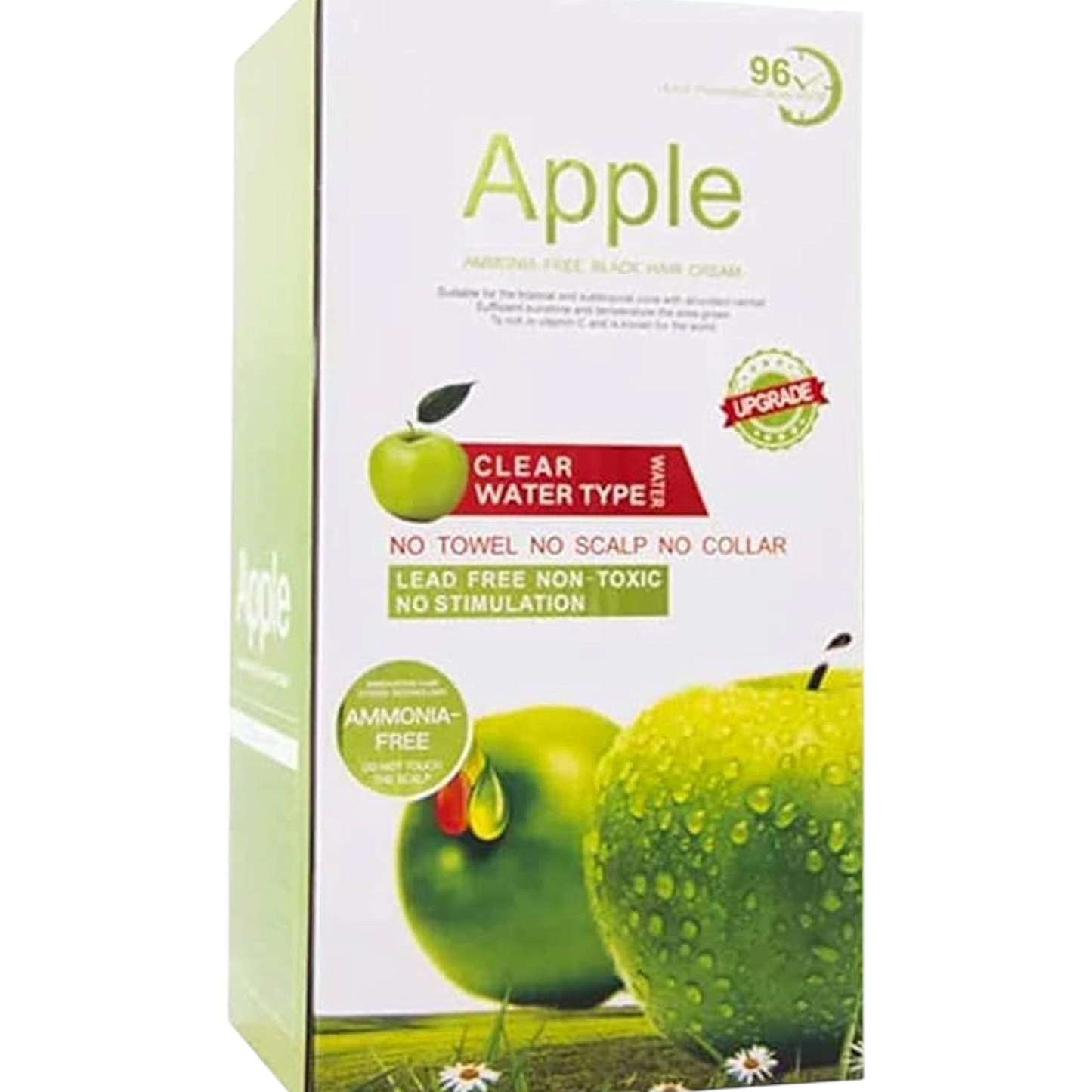 BLOOMING TIME Apple Ammonia-Free Black Hair Cream, No-Toxic, No Stimulation, Natural Black Hair Color cream - 500ml