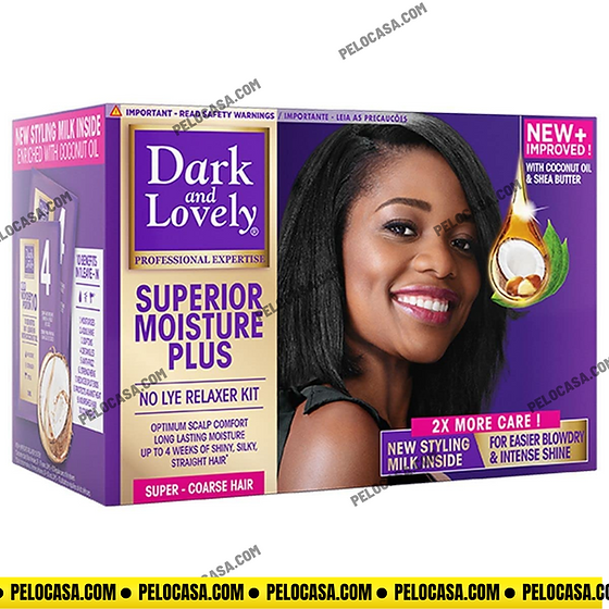 Dark & Lovely No Lye Relaxer Regular - Kit de pelo Super