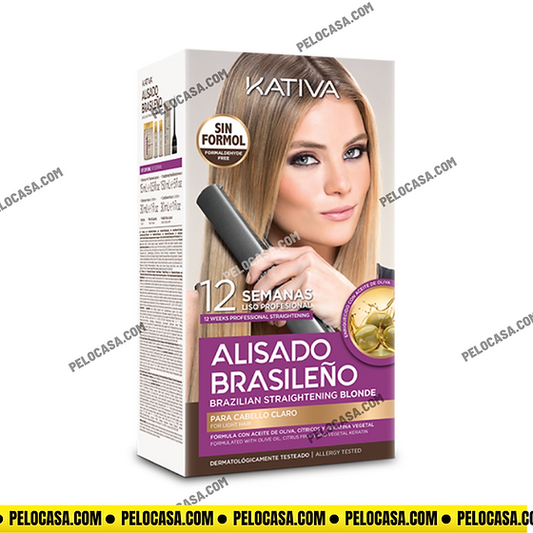 Kit de alisado brasileño especial para cabellos rubios