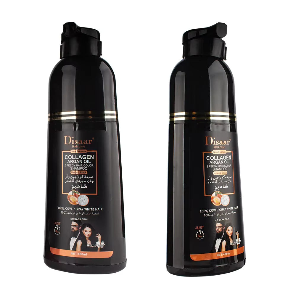 DISAAR-champú mágico de aceite de argán marroquí rápido para el cuidado del cabello, reparación de tintes dañados, mejora el cabello dividido y áspero, color gris