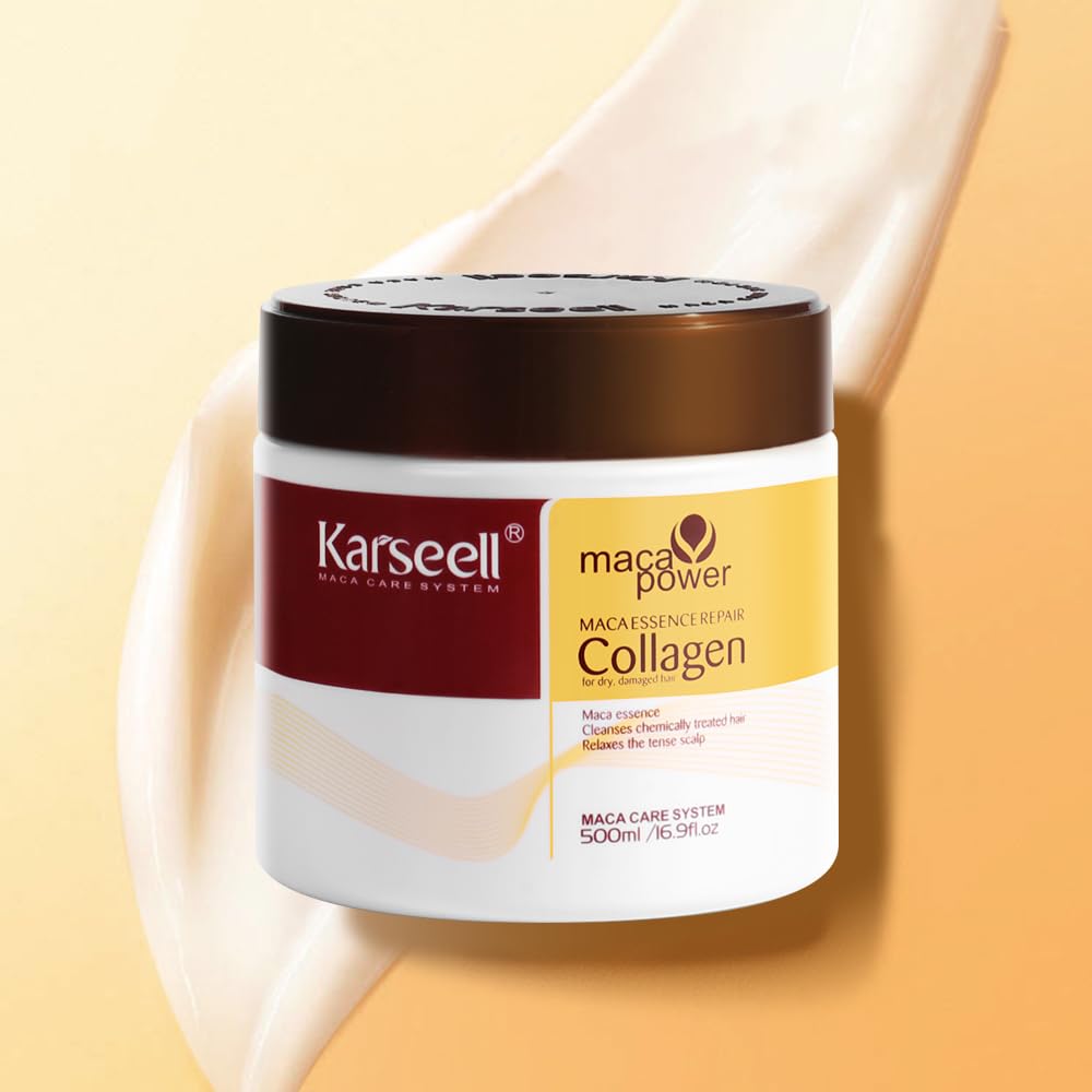 Karseell Tratamiento Capilar de Colágeno – Reparación Profunda con Aceite de Argán (500ml)