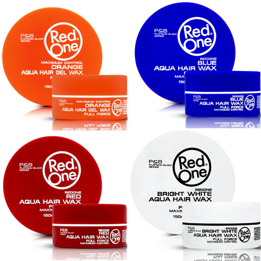 Red One, Cera Capilar de Peinado. Red One cera Brillante. Máxima Fuerza y Control. Cera Aqua