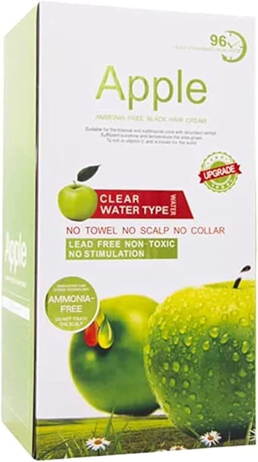 BLOOMING TIME Apple Ammonia-Free Black Hair Cream, No-Toxic, No Stimulation, Natural Black Hair Color cream - 500ml