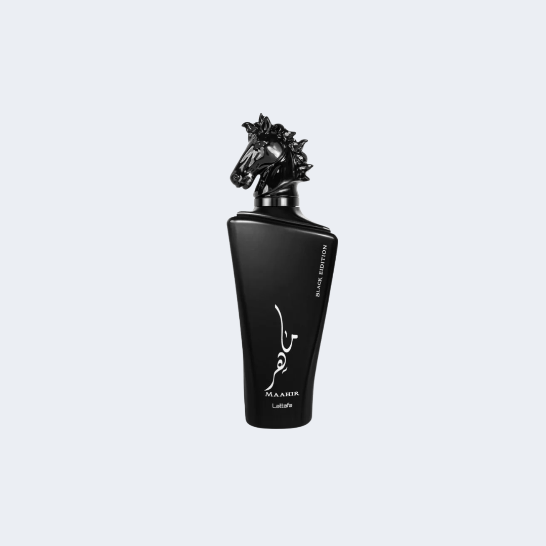 Maahir Black Edition – Lattafa Perfume Árabe Masculino