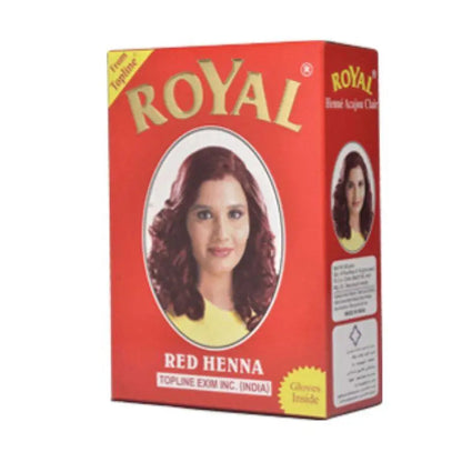 Henna Royal para Teñir Pelo, Cejas y Pestañas - Caja 6 Sobres de 10 gr - Gran Calidad