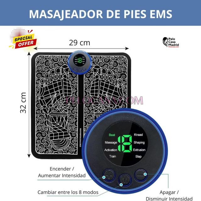 Masajeador de Pies Eléctrico EMS | pelocasa