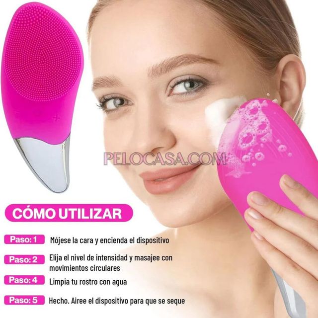 Cepillo Limpiador Facial Eléctrico - Masajeador