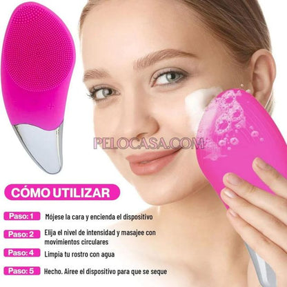 Cepillo Limpiador Facial Eléctrico - Masajeador