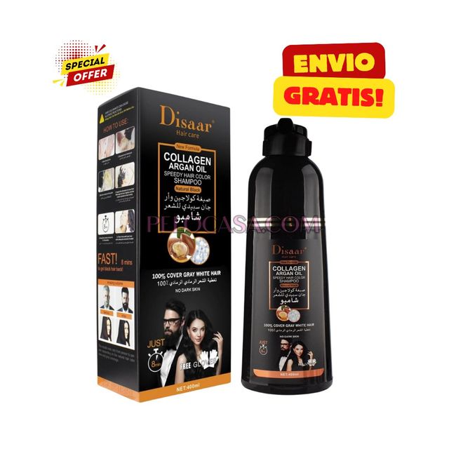 Champu tinte negro Disaar | Oferta | pelocasa