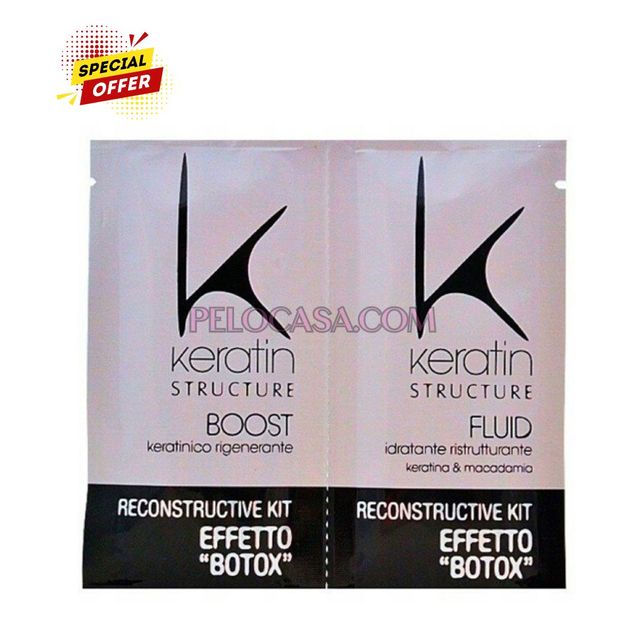 Kit de Botox de Keratina. Edelstein 12ml/c sobre