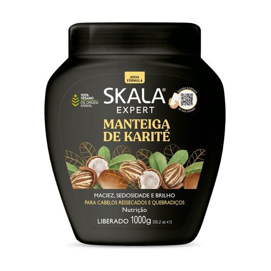 Skala brasil.Acachonados. Crema de tratamiento acondicionador + crema de peinar .Define y da brillo.(1000g)